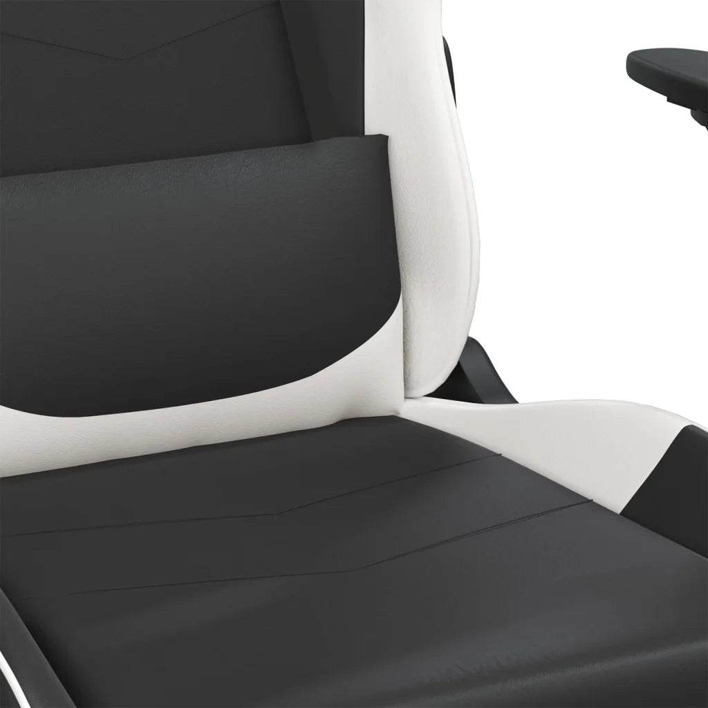 Sedia da Gaming | Sedia da e-sports Nero e Bianco in Similpelle