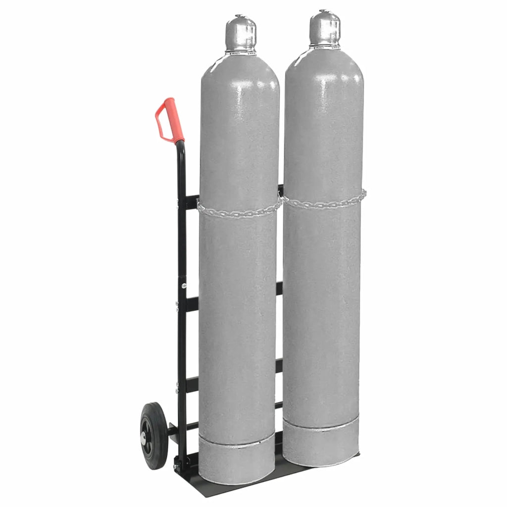 Carrello Manuale Nero e Rosso 63 x 43,5 x 110 cm Acciaio CFW7582163