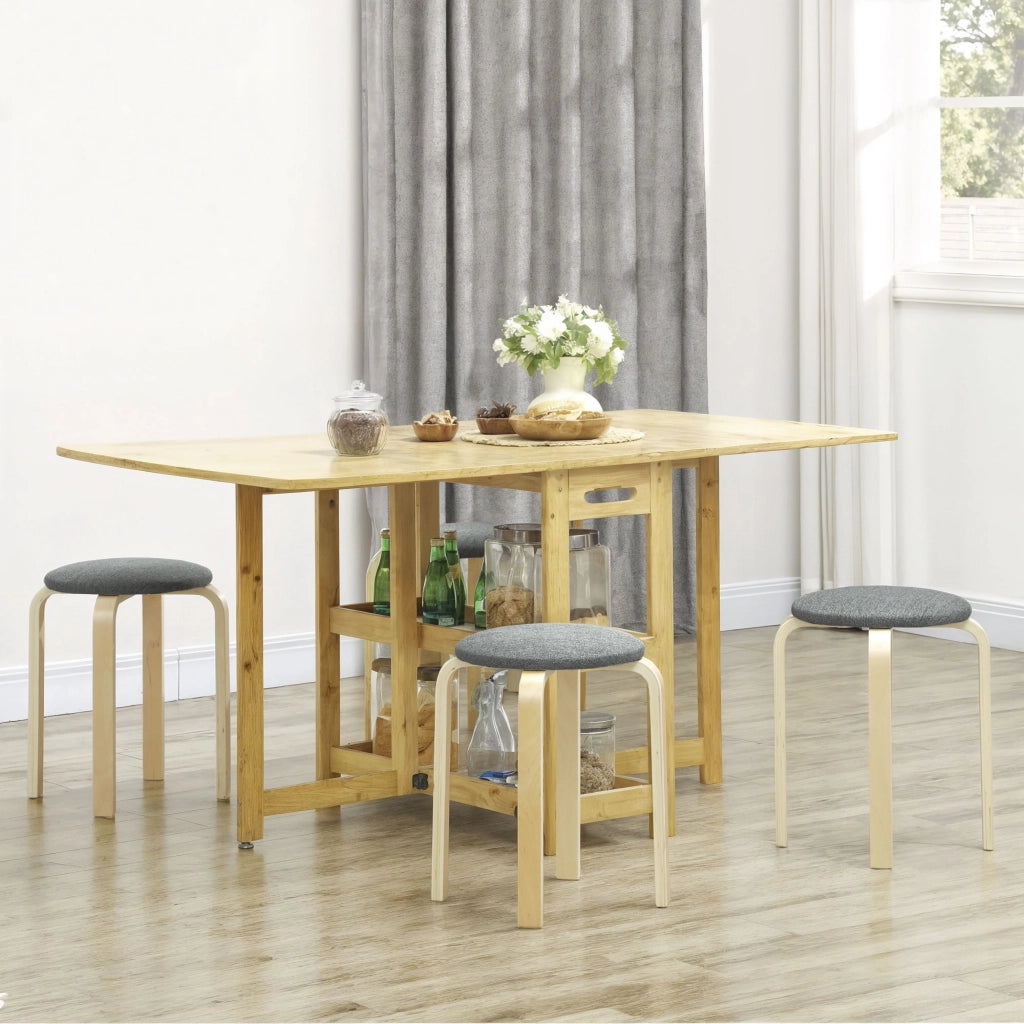 Poltrona imbottita con poggiapiedi ¨C zephmum ¨C Grigio, tessuto, 65x85x100 cm