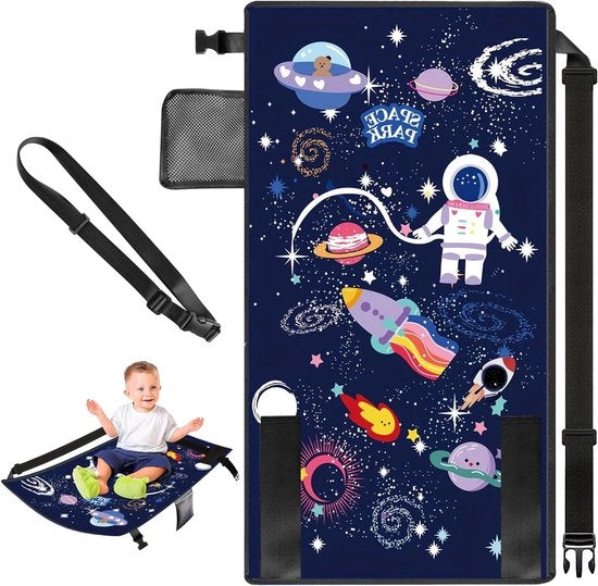 Sedile per bambini con sostegno per gambe e accessori di viaggio per maggiore sicurezza durante i voli