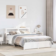Giroletto con Testiera senza Materasso-Struttura Letto Bianco 120x200 cm 849284