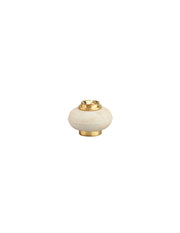 Fermaporta a vite, fissaggio a pavimento, gomma, Ø30x22mm, ottone - THIRARD
