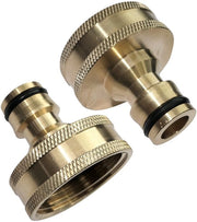 Set di 2 Connettori per Tubi - Flessibile Tubo di Gomma per Giardino - Materiale Metallico - 1'' Maschio e Femmina - Alta Qualità - Ideale per I Tuoi Bisogni