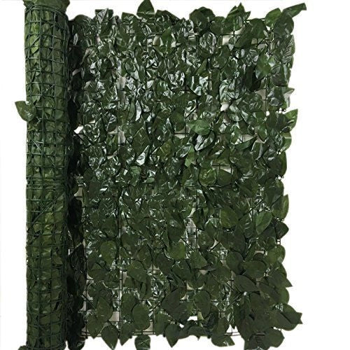 Papillon 92555 Siepe Sintetica Foglie di Lauro in Tessuto Plastificato Resistente ai Raggi UV e Lavabile Dimensione 1x3 Mt colore Verde Scuro