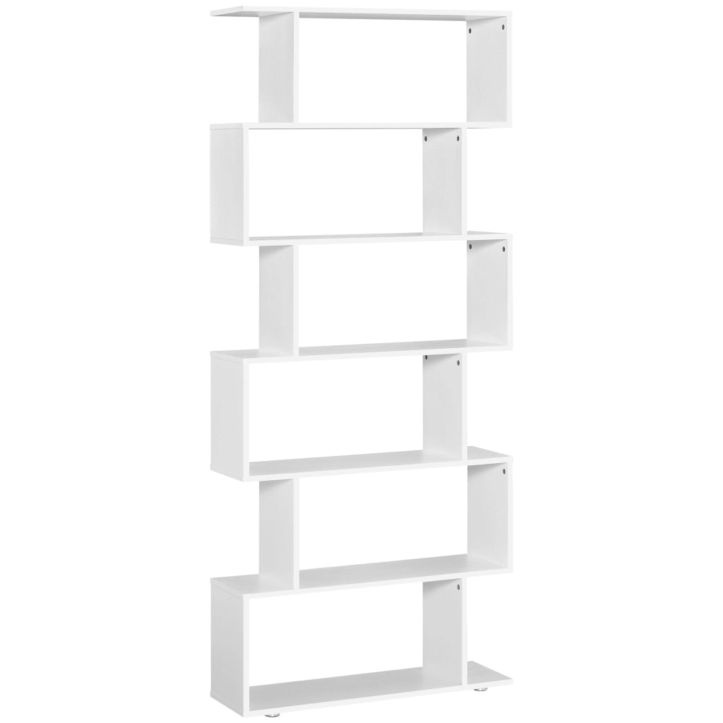 EasyComfort Libreria di Design Mobili Ufficio Scaffale in Legno 80x24x191cm Bianco