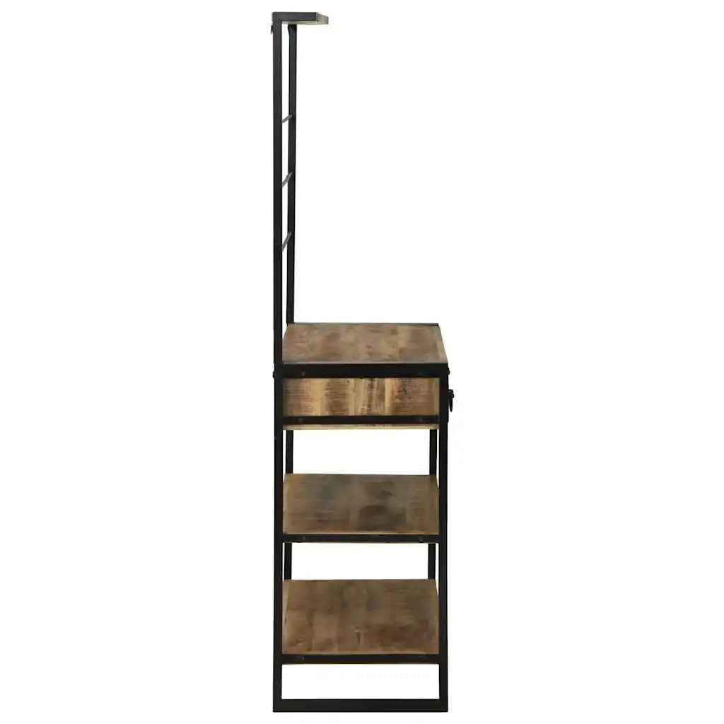 Scaffale da cucina Marrone e Nero 80 x 40 x 160 cm CFW2511019