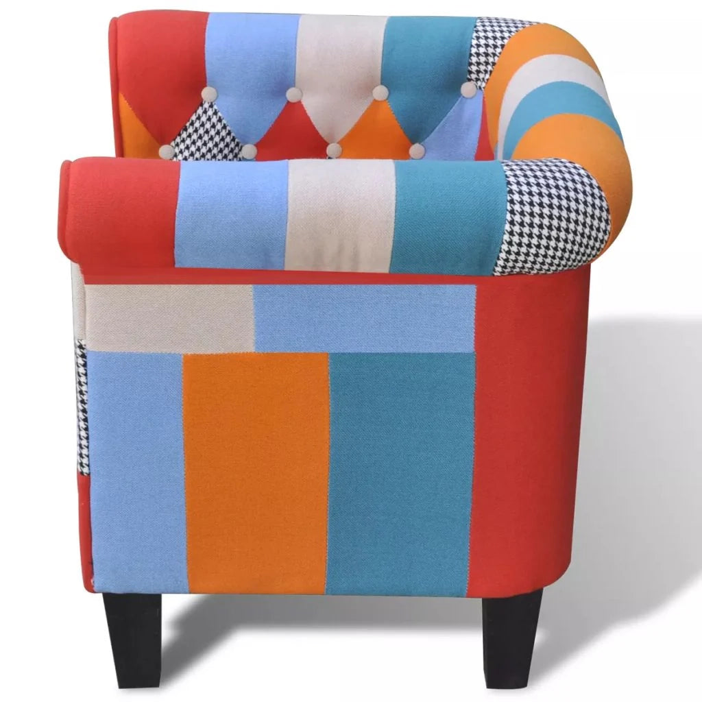 Poltrona poltrona divano club design per soggiorno con tessuto patchwork 1102048/3