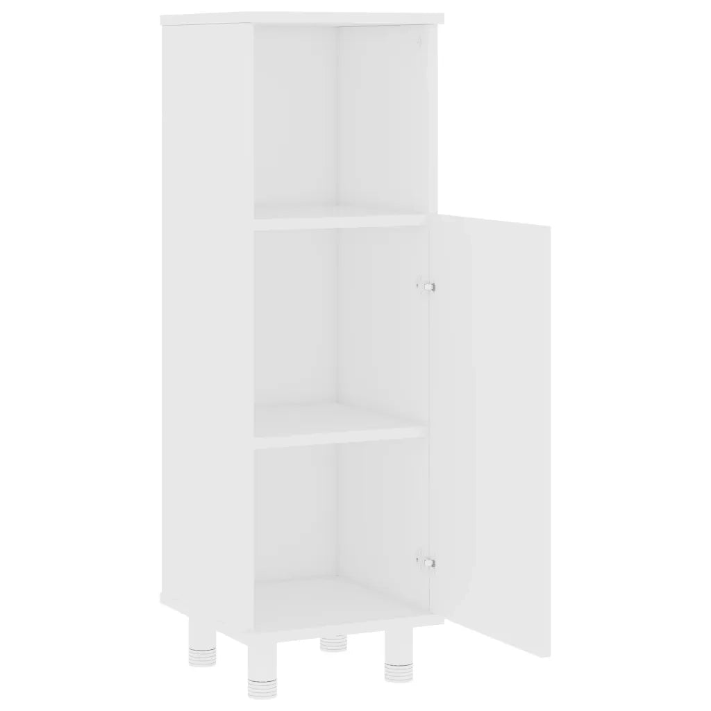 Set Mobili da Bagno 4 pz Bianco in Truciolato 3056898