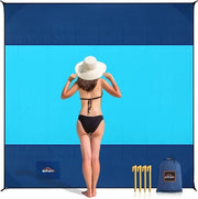Striscia da Spiaggia 200 x 200 cm - Pianura e Impermeabile - Evaporazione Rapida - Per Camping, Picnic e Giardino