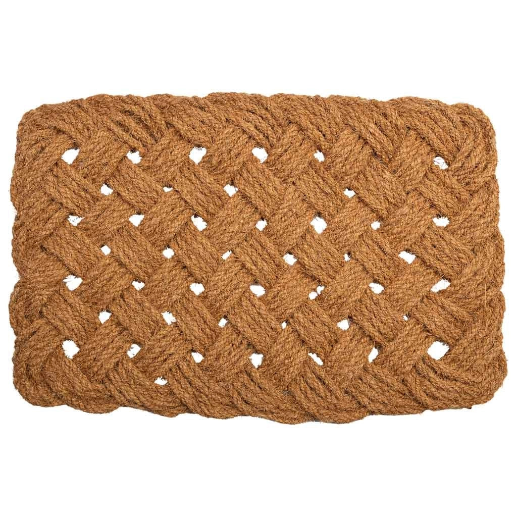 Zerbino in corda di cocco marrone 80x50x3