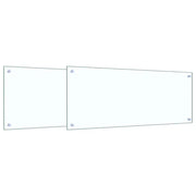 Schienale da cucina 2 pz Trasparente 100 x 40 cm CFW1653887