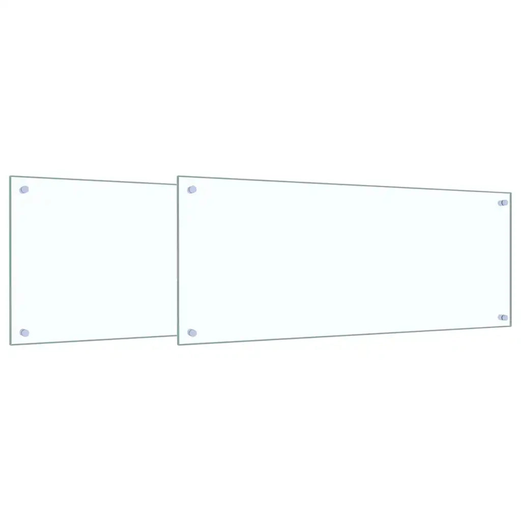 Schienale da cucina 2 pz Trasparente 100 x 40 cm CFW1653887