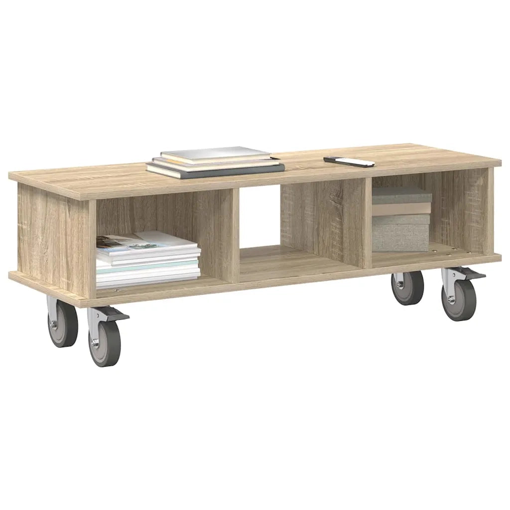 Supporto TV Rovere Sonoma 100 x 35 x 35 cm Legno multistrato 891034
