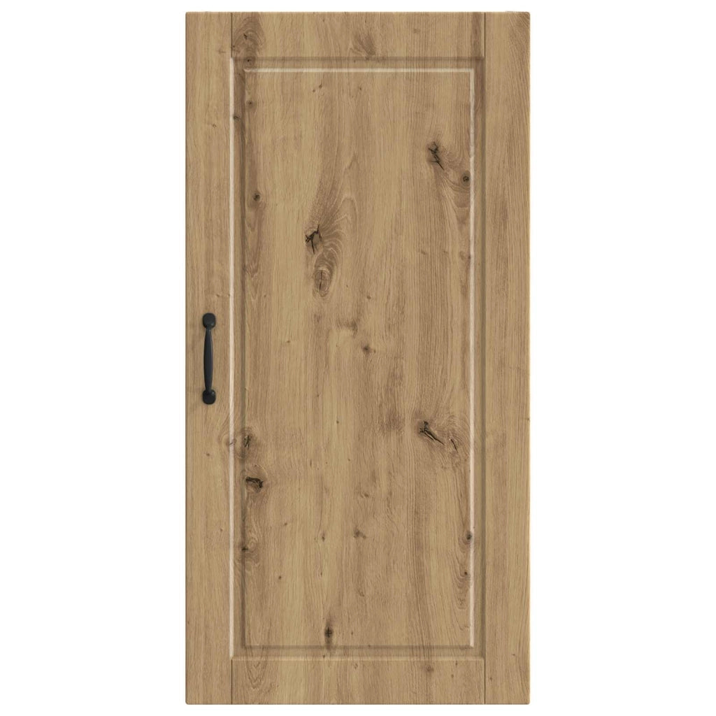Mobile da cucina moderno a parete con 3 ripiani 50 x 31 x 100 cm finitura rovere ingegnerizzato realizzato artigianalmente 02_0054474