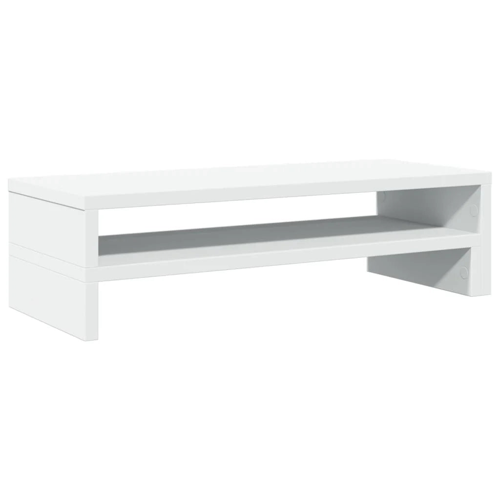 Supporto per monitor mobile da scrivania 54 x 22 x 15 cm legno ingegnerizzato bianco 02_0044888
