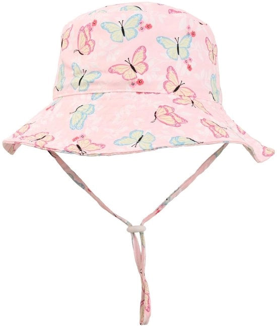 Cappello UV a protezione solare - Cappello pieghevole - Adattabile per bambini da 0 a 8 mesi - Materiale respirabile - colore rosa