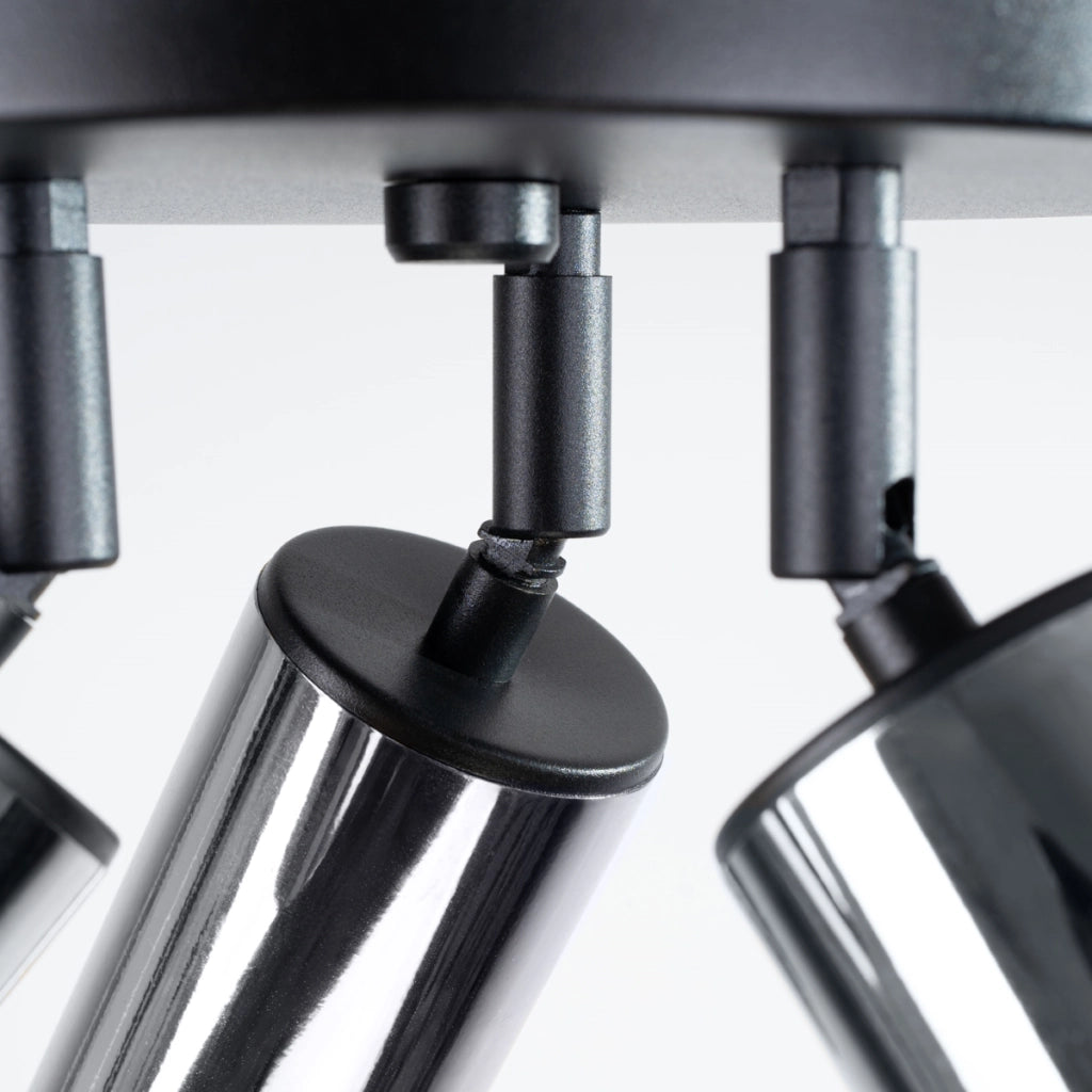 Lampada a soffitto WINX 3P nero/cromo