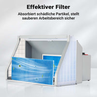 Cabina di aspirazione per verniciatura 9m³/min con LED, manopola e doppia ventola Regolabile