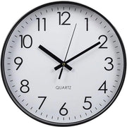 Orologio da Parete Silenzioso 30cm, Orologio da Parete Moderno senza Suono di Goccia, Orologio da Parete Grande Silenzioso per Camera da Bambini, Orologio da Parete per Ufficio, Salotto, Cucina, Camera da Letto Nero