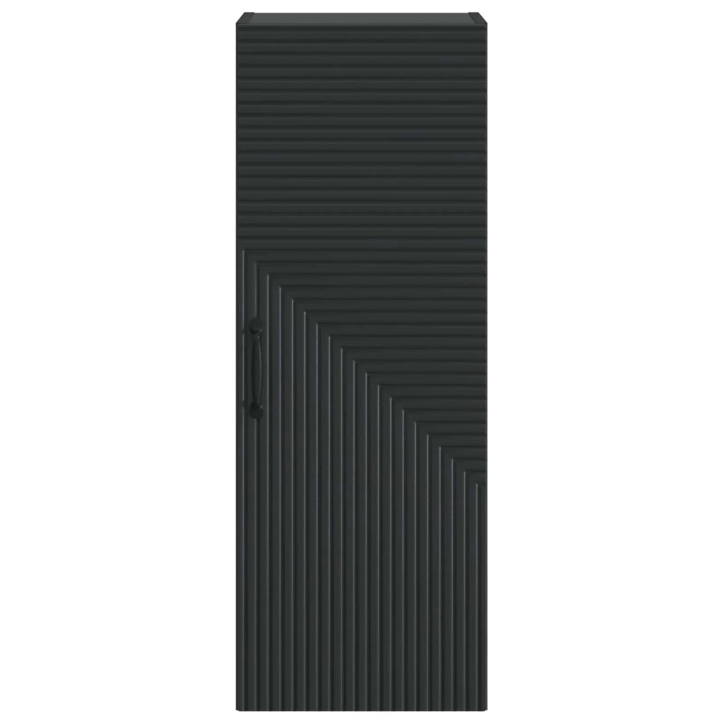 Mobiletto a muro Nero 33 x 34,5 x 90 cm Legno ingegnerizzato 898586