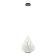 Lampadario A Sospensione Vintage Minting Piccolo Acciaio Nero Bianco 1 Luce E27