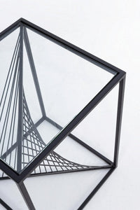 Tavolino Espiral 40x40 in Metallo