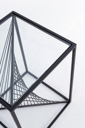 Tavolino Espiral 40x40 in Metallo