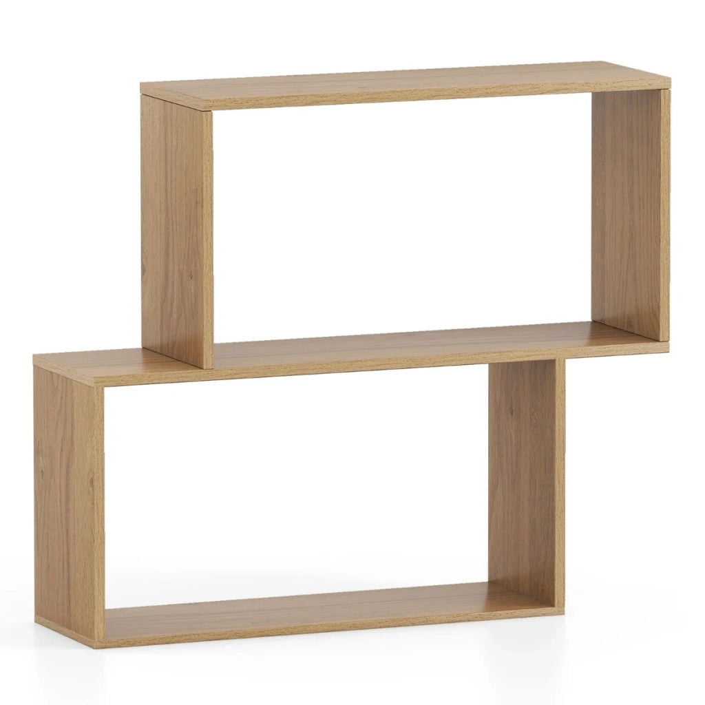 Scaffale aperto a 3 ripiani 80 x 22 x 70 cm stabilizzato design moderno in legno naturale 20_0010683