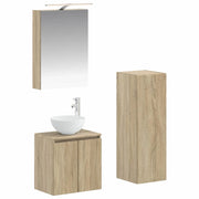 Set di mobili per il bagno 4 pcs Rovere Sonoma 3407409
