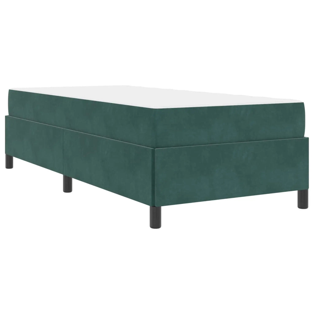 Struttura del letto Verde Scuro 90 x 200 cm Tessuto