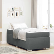 Struttura del letto Grigio scuro 80 x 200 cm Tessuto