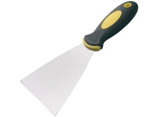 SPATOLE CON MANICO BI-MATERIAL INOX- - mm.120 - 12 pezzi ALTE
