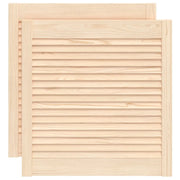 Ante con Design a Lamelle 2 pz 61,5x59,4 cm in Legno di Pino CFW9533154