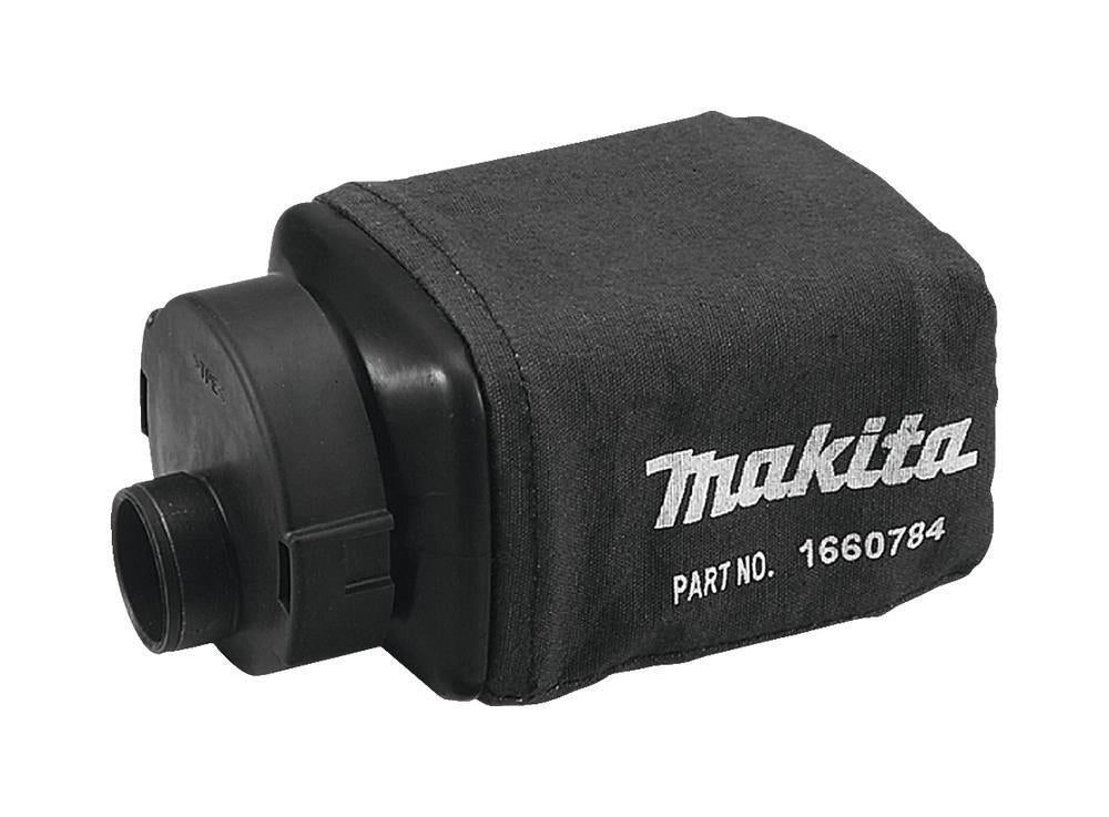 Makita 135222-4 Sacchetto Raccoglipolvere in Stoffa con Adattatore per Levigatrice BO4556 BO4565 BO4566 colore Nero