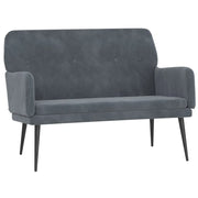 Panca Grigio Scuro 108x79x79 cm in Velluto CFW2110095