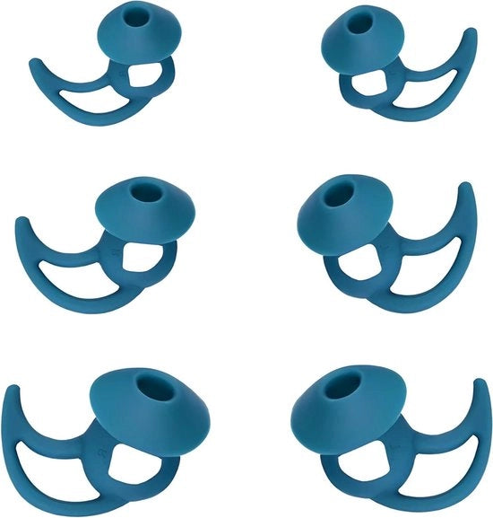 Orecchini di silicone morbidi in formato SML per isolamento acustico - Blu - Compatibili con orecchini di comfort Quiet