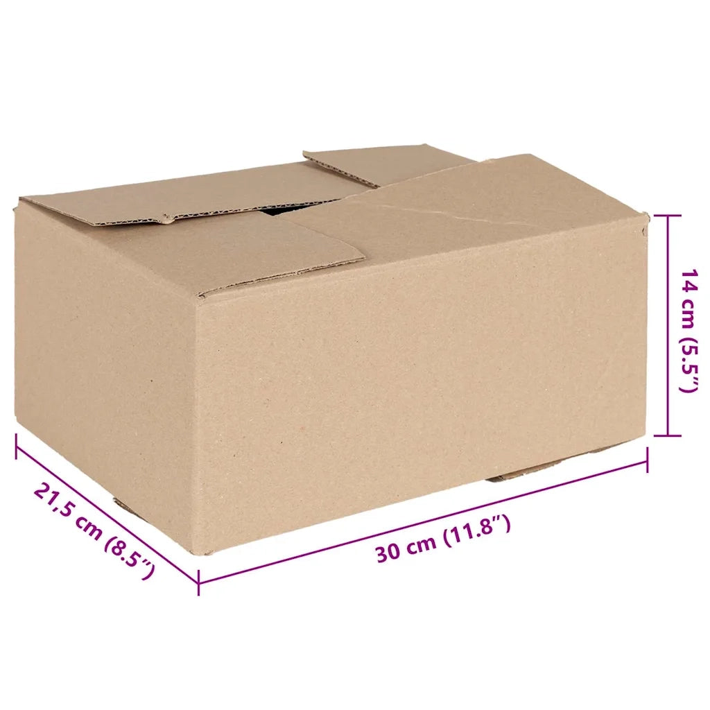 Scatola Pieghevole 50 pcs Naturale 30 x 21,5 x 14 cm Cartone 4106567