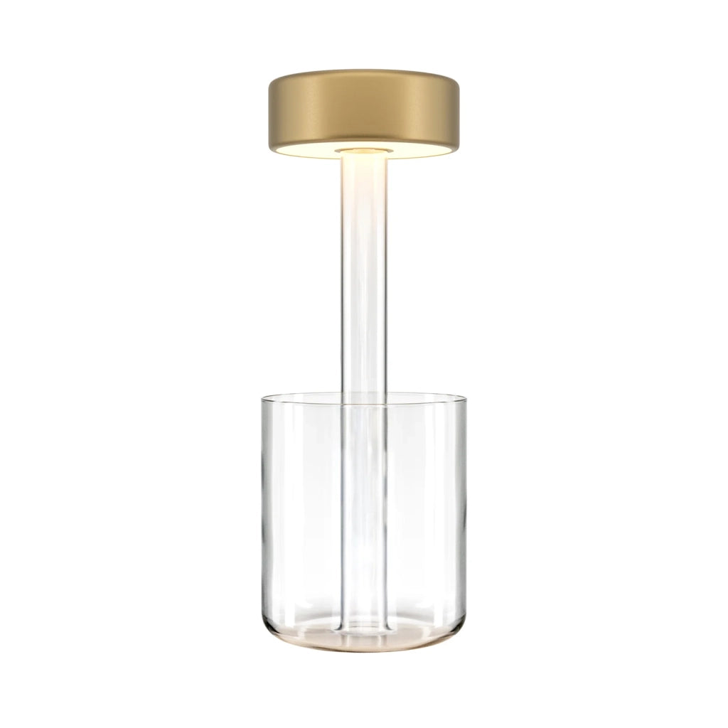 Maytoni Lampada da tavolo moderna AI Collaboration 1 luce LED integrato trasparente vetro