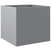 Vassoio per fioriera aiuola rialzata piante fiori terrazza giardino argento 32 x 30 x 29 cm acciaio zincato Argento 02_0038064