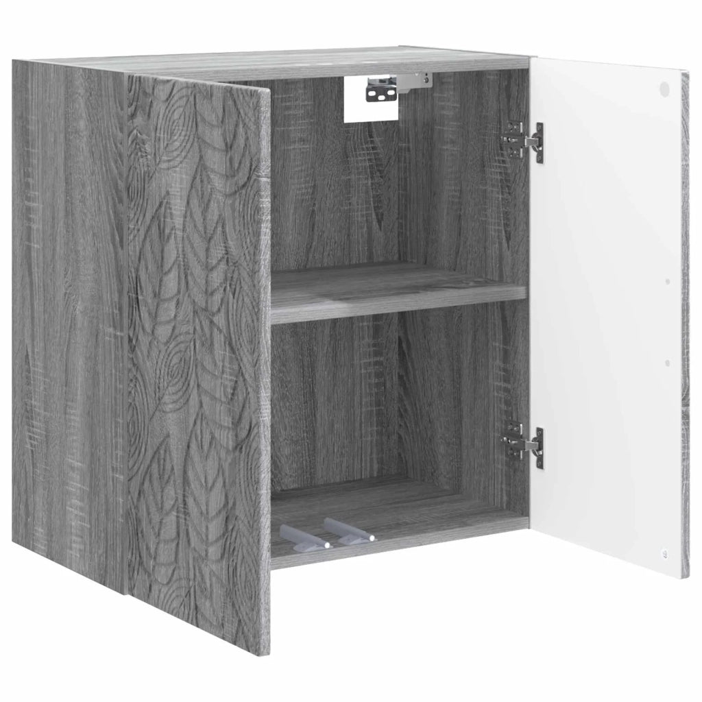Mobiletto a muro Sonoma grigio 59 x 31 x 60 cm 898751