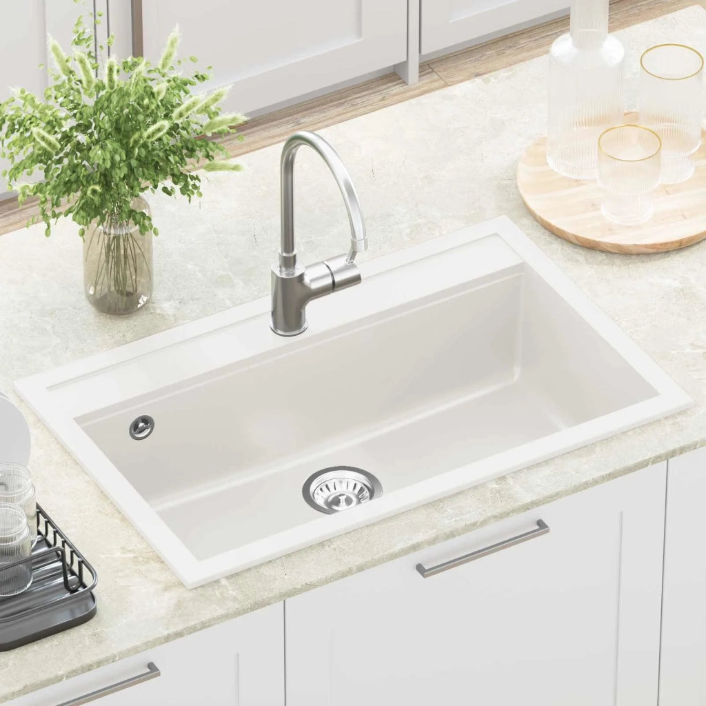 Lavello Bianco 795 x 505 mm Granito