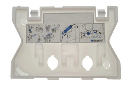 PLACCA DI PROTEZIONE SIGMA 8  Doppio scarico GEBERIT 242.418.00.1
