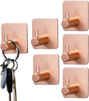 Set di 5 Haken da Parete Autoadesivi in Acciaio Inossidabile - Accessori per la Cucina - Hanger per Asciugamani senza Foratura - Hanger per Parete - Accessori per la Bagno