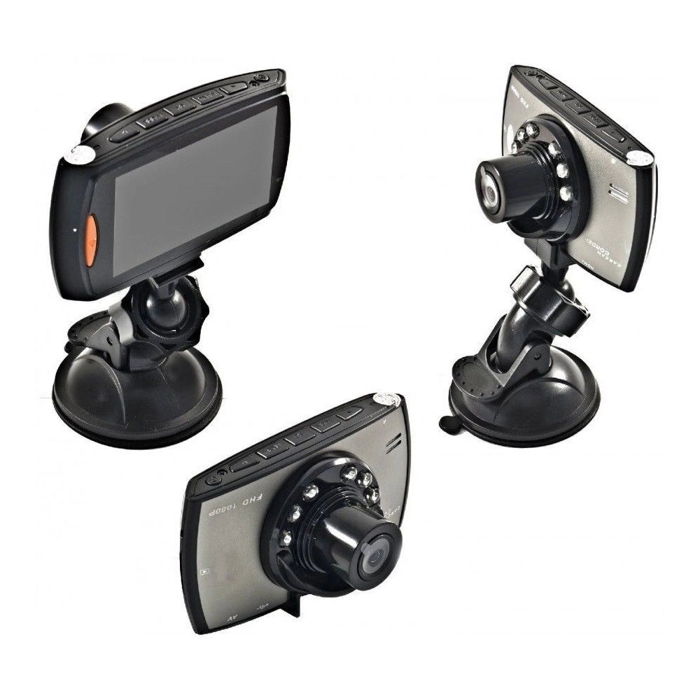 Trade Shop - Mini Dvr Telecamera Videoregistratore Auto Hd Monitor Lcd 2.7 Video 6 Led Webcam -