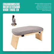Banco da meditazione ergonomico - progettato per essere pieghevole - banco da meditazione in legno - progettato per essere facile da rimuovere - borsa da trasporto - design minimalista elegante - sgabello da meditazione