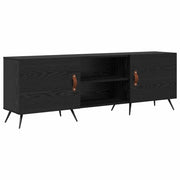 Mobile TV | Armadietto TV | Mobile Porta TV Rovere nero 150 x 30 x 50 cm Legno multistrato