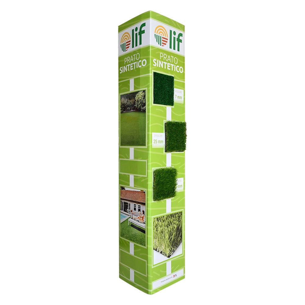 TOTEM PRATO SINTETICO 'LIF' cm. 39 + 39 + 39 x h.185  - LIF