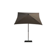 Ombrellone a palo centrale Trend Wood R300x200 cm Made in Italy - Melange cenere