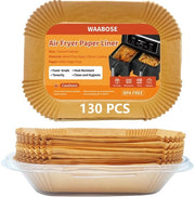 130 pezzi di carta per la cottura per il forno a vapore Ninja con due zone, carta per la cottura compatibile con Ninja AF300EU/AF400EU/Stack XL SL400EU e Dual Zone Airfryer, accessori per il forno a vapore con capacità di 8,5L.