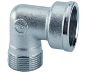 RACCORDO CURVO FEMMINA IN OTTONE CROMATO 3/4 M 24X19   ARTECLIMA S.R.L.